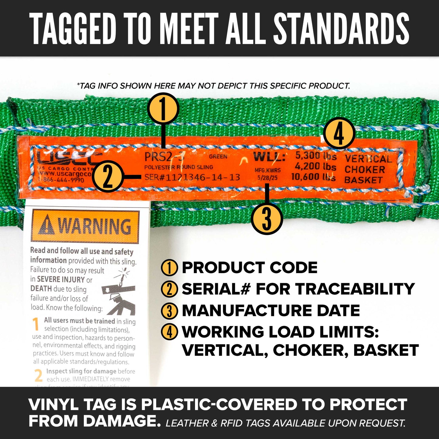 24' Domestic Endless Round Sling - Polyester | 5,300 lbs. Capacity