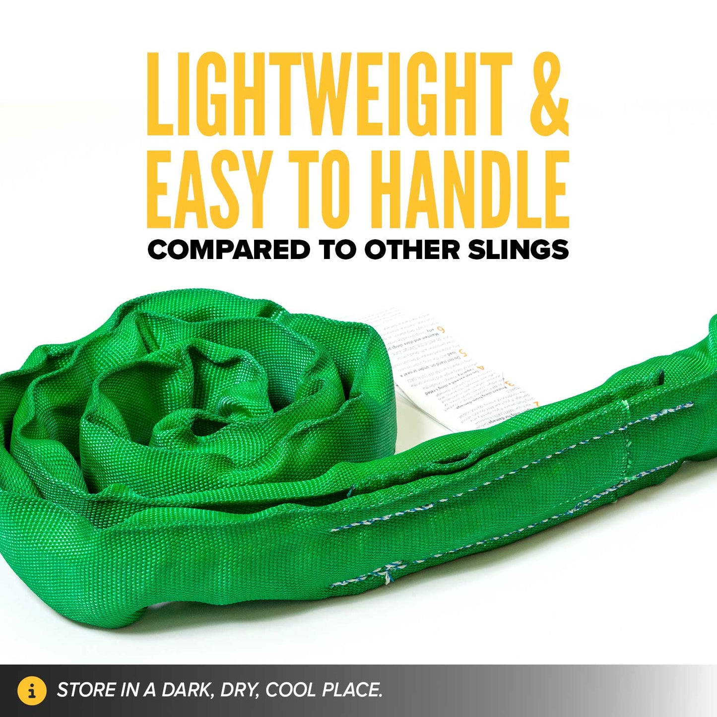 12' Domestic Endless Round Sling - Polyester | 5,300 lbs. Capacity
