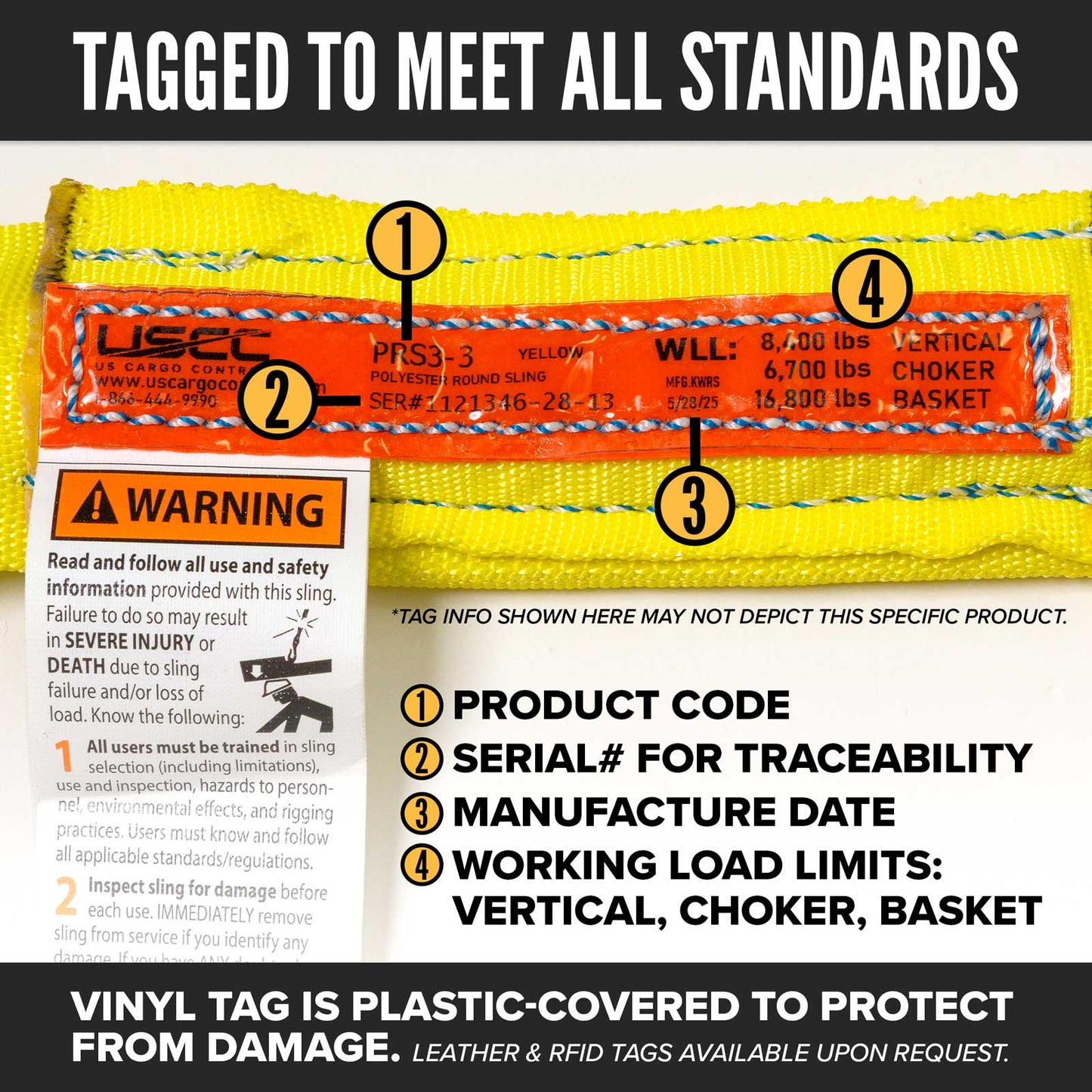 22' Domestic Endless Round Sling - Polyester | 8,400 lbs. Capacity