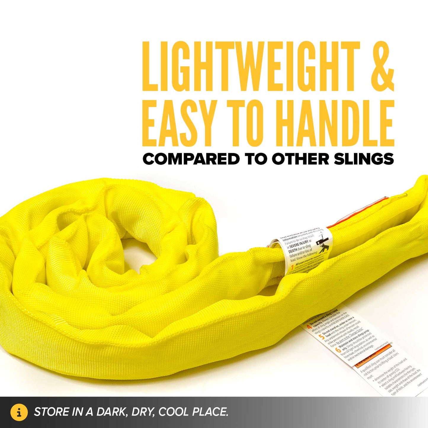 12' Domestic Endless Round Sling - Polyester | 8,400 lbs. Capacity