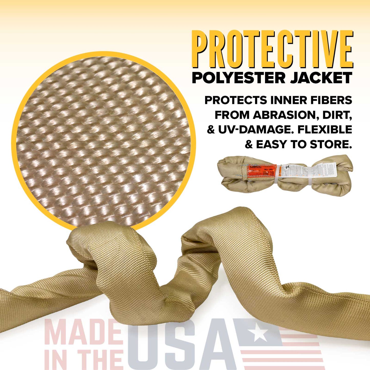30' Domestic Endless Round Sling - Polyester | 10,600 lbs. Capacity