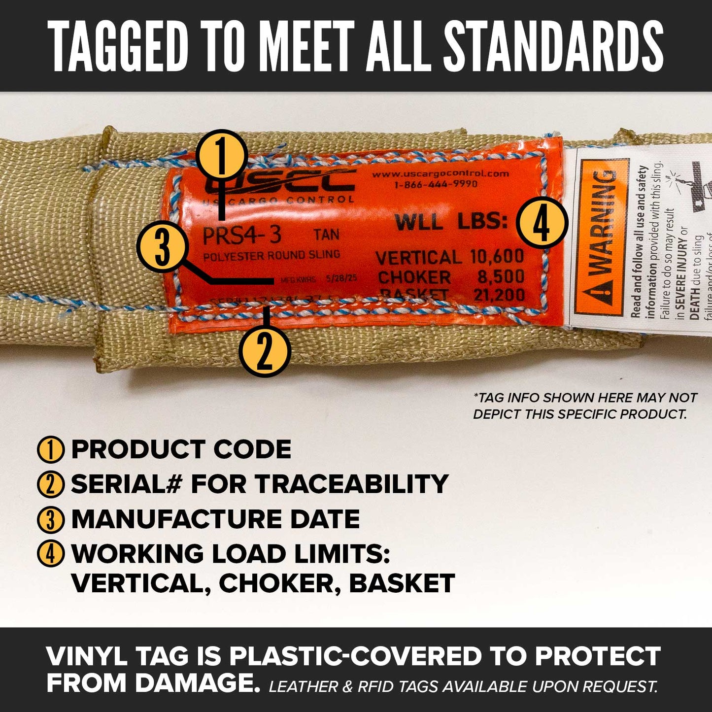 20' Domestic Endless Round Sling - Polyester | 10,600 lbs. Capacity
