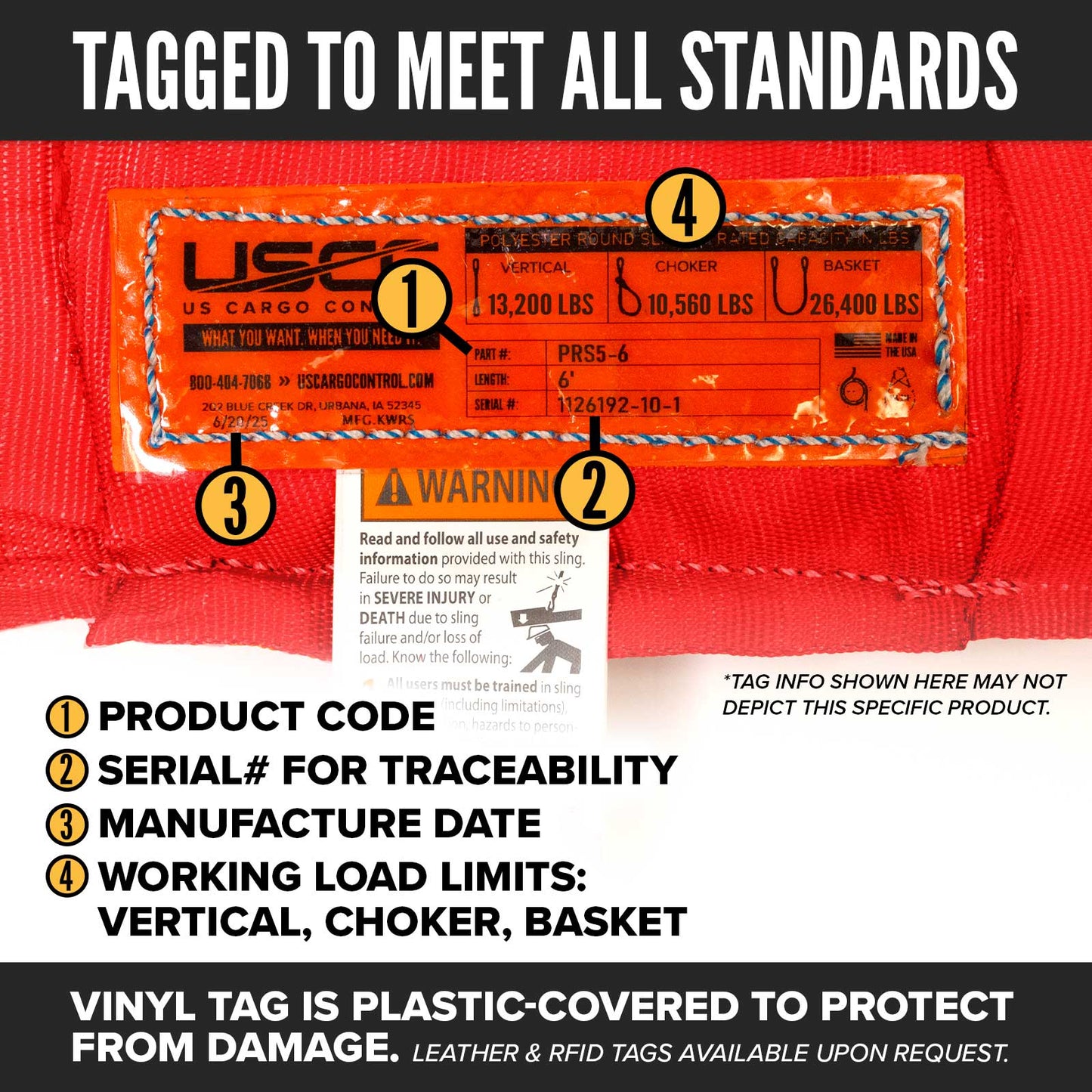 11' Domestic Endless Round Sling - Polyester | 13,200 lbs. Capacity