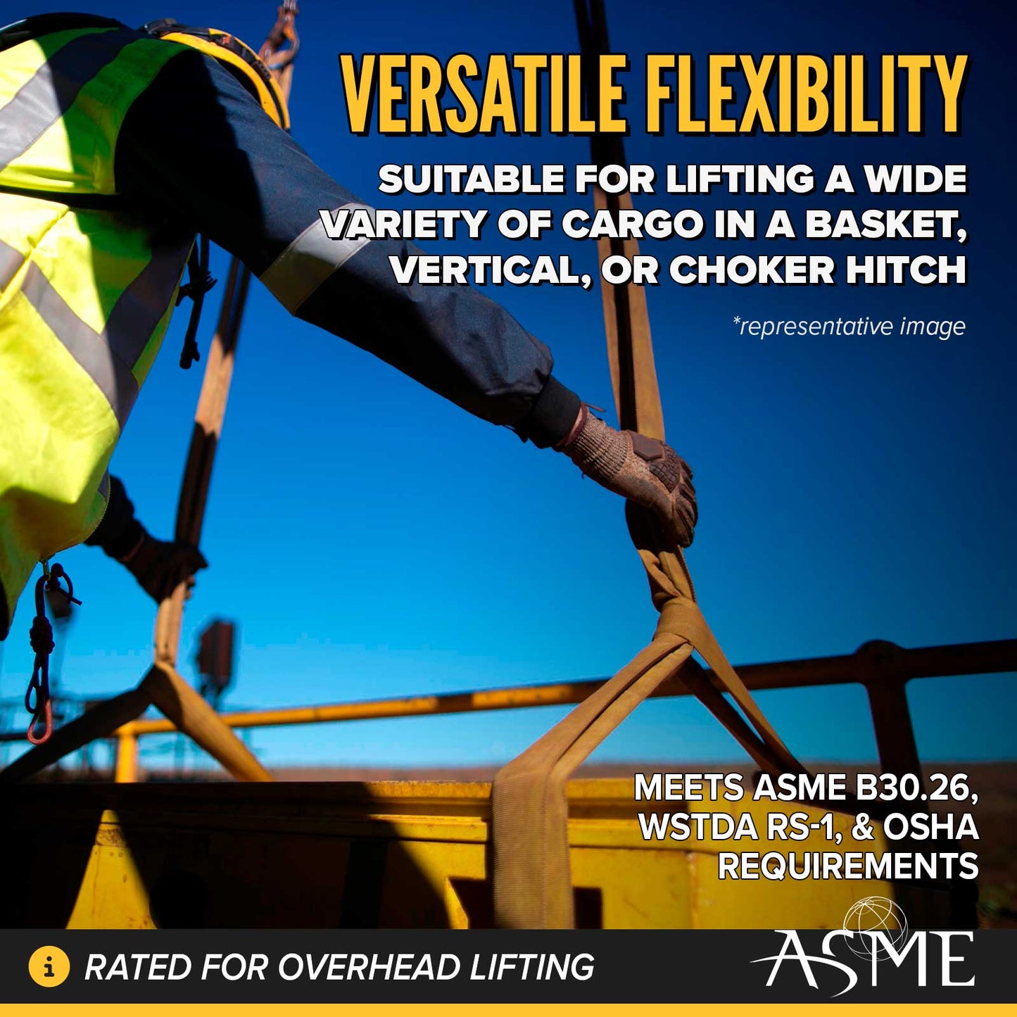 12' Domestic Endless Round Sling - Polyester | 8,400 lbs. Capacity
