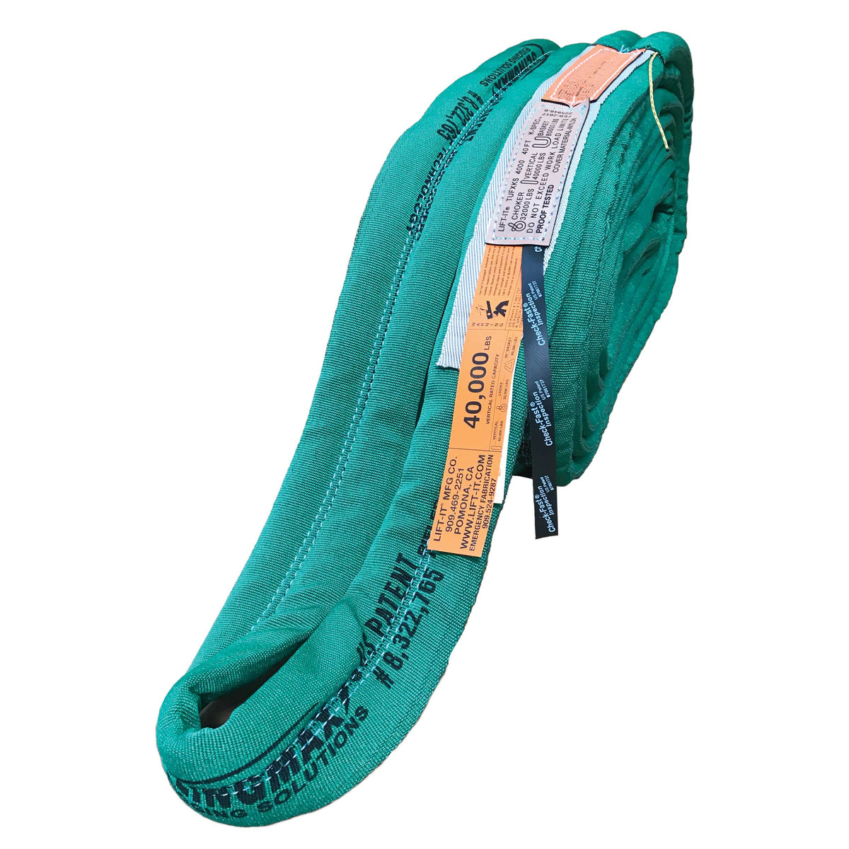 8" x 12' Endless Twin-Path® High Performance Roundsling | Vertical Cap: 150,000 lbs.