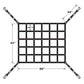 42 inch x 50 inch Extra Short Bed Truck Cargo Net with Cam Buckles & SHooks image 4 of 9