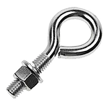 1/4" x  2" Stainless Steel Type 316 Non-Welded Eye Bolt