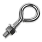1/4" x  1" Stainless Steel Type 316 Non-Welded Eye Bolt