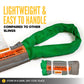4' Domestic Eye & Eye Round Sling - Polyester | 5,300 lbs. Capacity