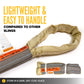 18' Domestic Eye & Eye Round Sling - Polyester | 10,600 lbs. Capacity