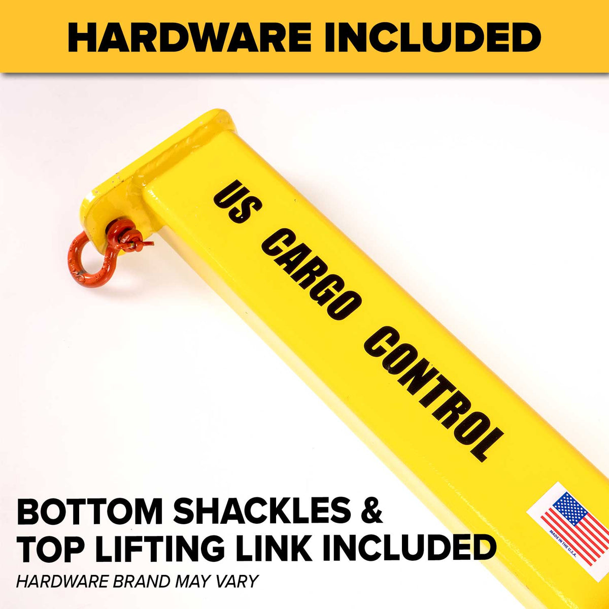 Fixed Length Economy Lifting Beam -  2,000 lb Capacity - 3' Max Spread