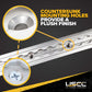 96" Flanged L-Track Kit | Aluminum | 4-Pack
