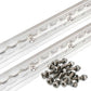 96" Flanged L-Track | Aluminum | 2-Pack