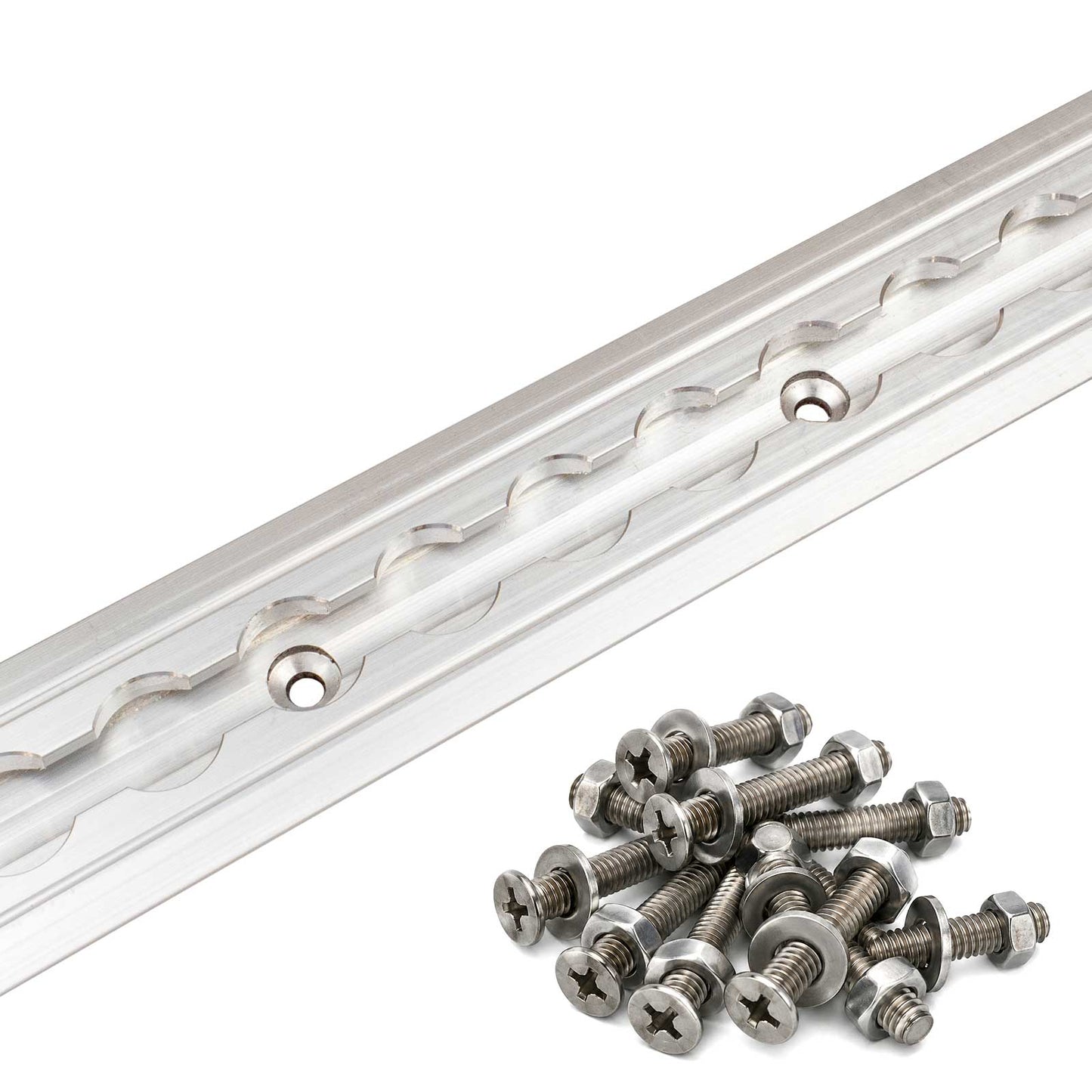 96" Flanged L-Track | Aluminum