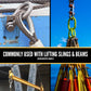 2-1/2" Galvanized Bolt Type Anchor Shackle - 55 Ton common shackle usage
