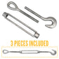 1/2" x 12" Hook & Eye Galvanized Turnbuckle