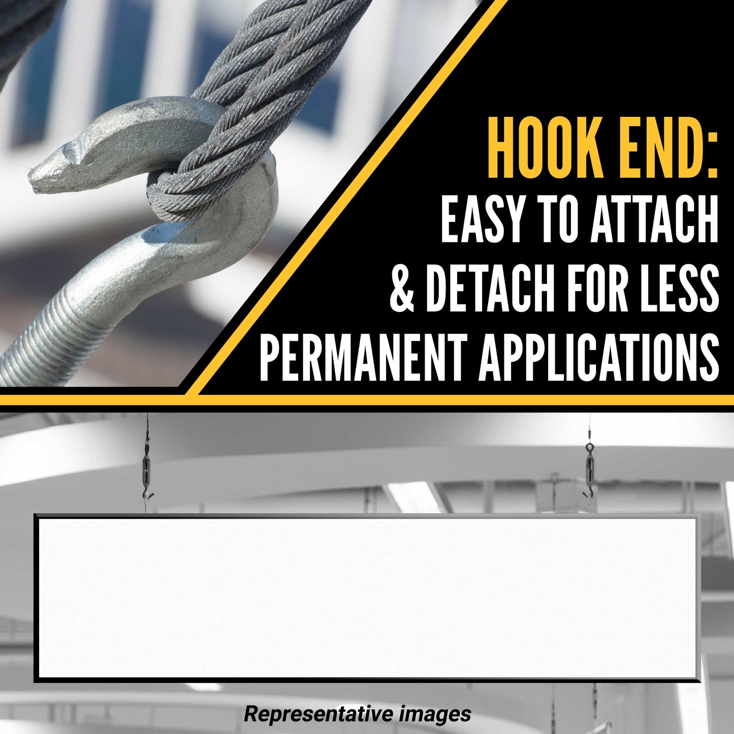 1/4" x 4" Hook & Hook Galvanized Turnbuckle