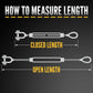 1-1/2" x 18" Jaw & Eye Galvanized Turnbuckle