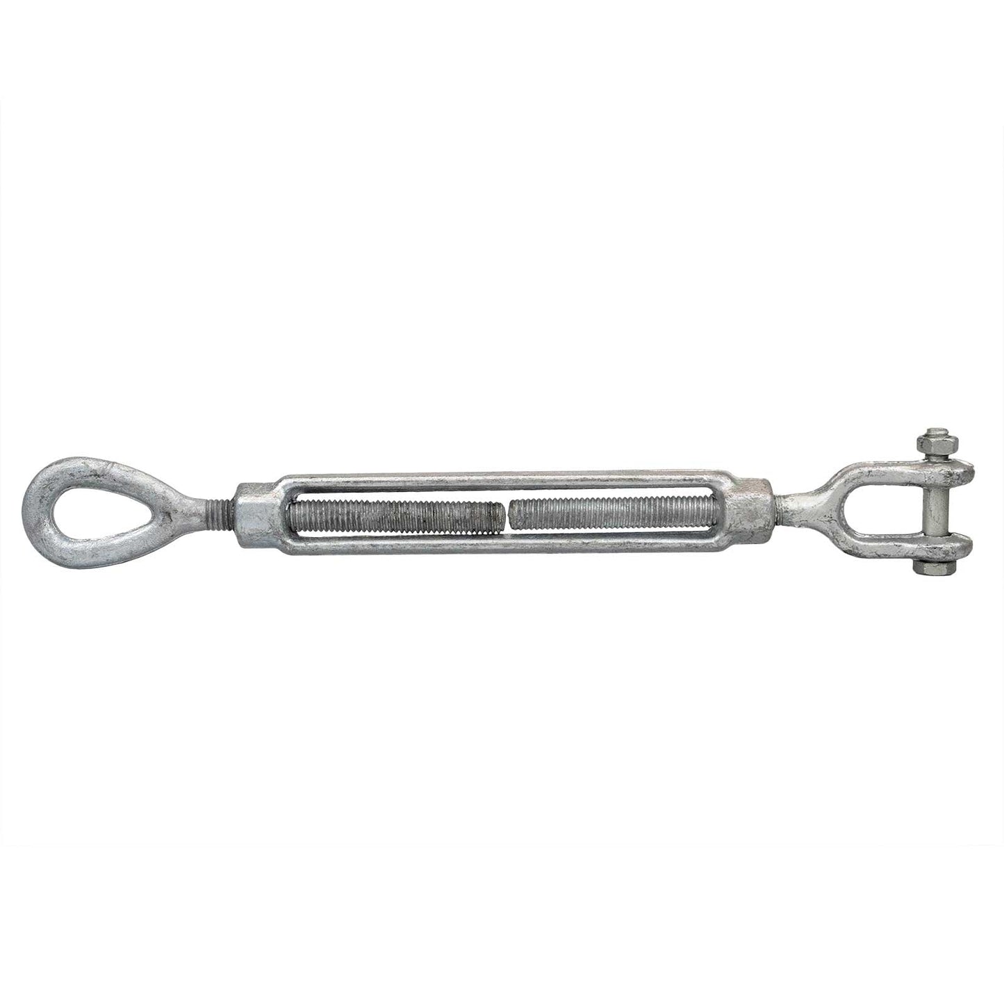 3/8" x 6" Jaw & Eye Galvanized Turnbuckle