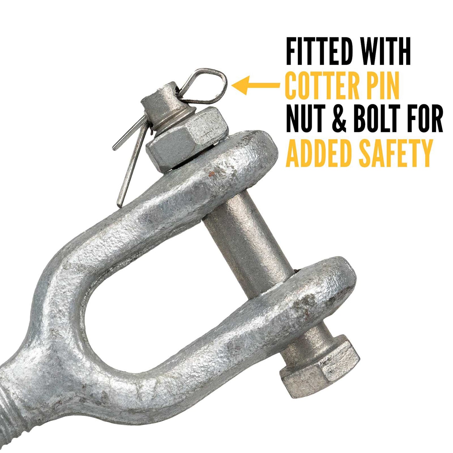 2" x 24" Jaw & Jaw Galvanized Turnbuckle