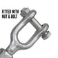 5/16" x 4-1/2" Jaw & Jaw Galvanized Turnbuckle