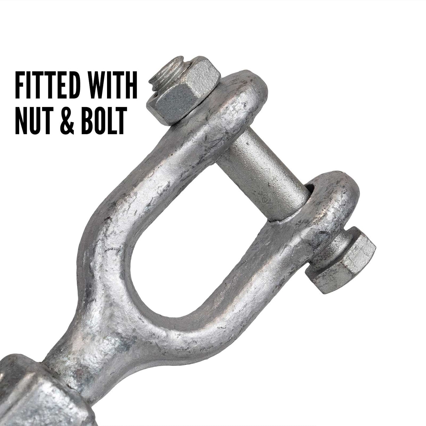 5/16" x 4-1/2" Jaw & Jaw Galvanized Turnbuckle