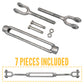 1/2" x 12" Jaw & Jaw Galvanized Turnbuckle