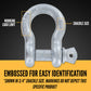 3/8" Galvanized Screw Pin Anchor Shackle - 1 Ton