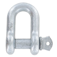 1/4" Galvanized Screw Pin Chain Shackle - 0.5 Ton