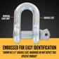 3/4" Galvanized Screw Pin Chain Shackle - 4.75 Ton