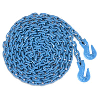 9/32" x 16' Tie Down Chain with Eye Grab Hooks | Grade 120