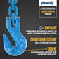 9/32" x 16' Tie Down Chain with Eye Grab Hooks | Grade 120