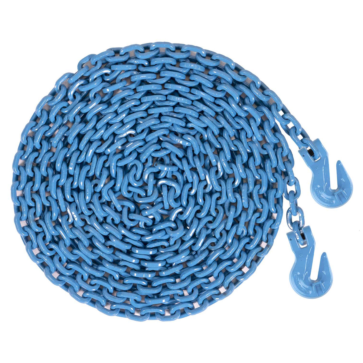 9/32" x 25' Tie Down Chain with Eye Grab Hooks | Grade 120