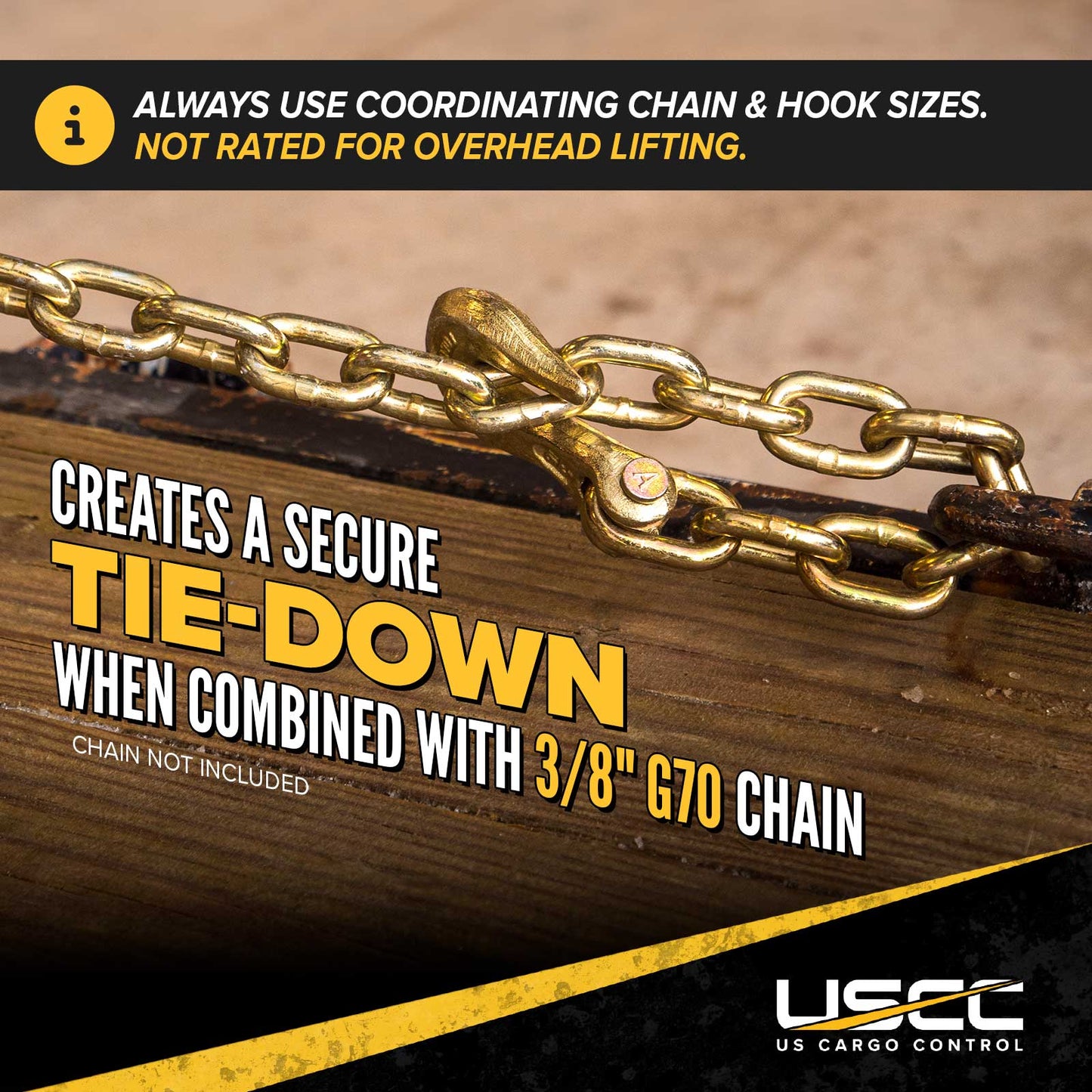 3/8" Clevis Grab Hook | CM® Grade 70 - Made in USA