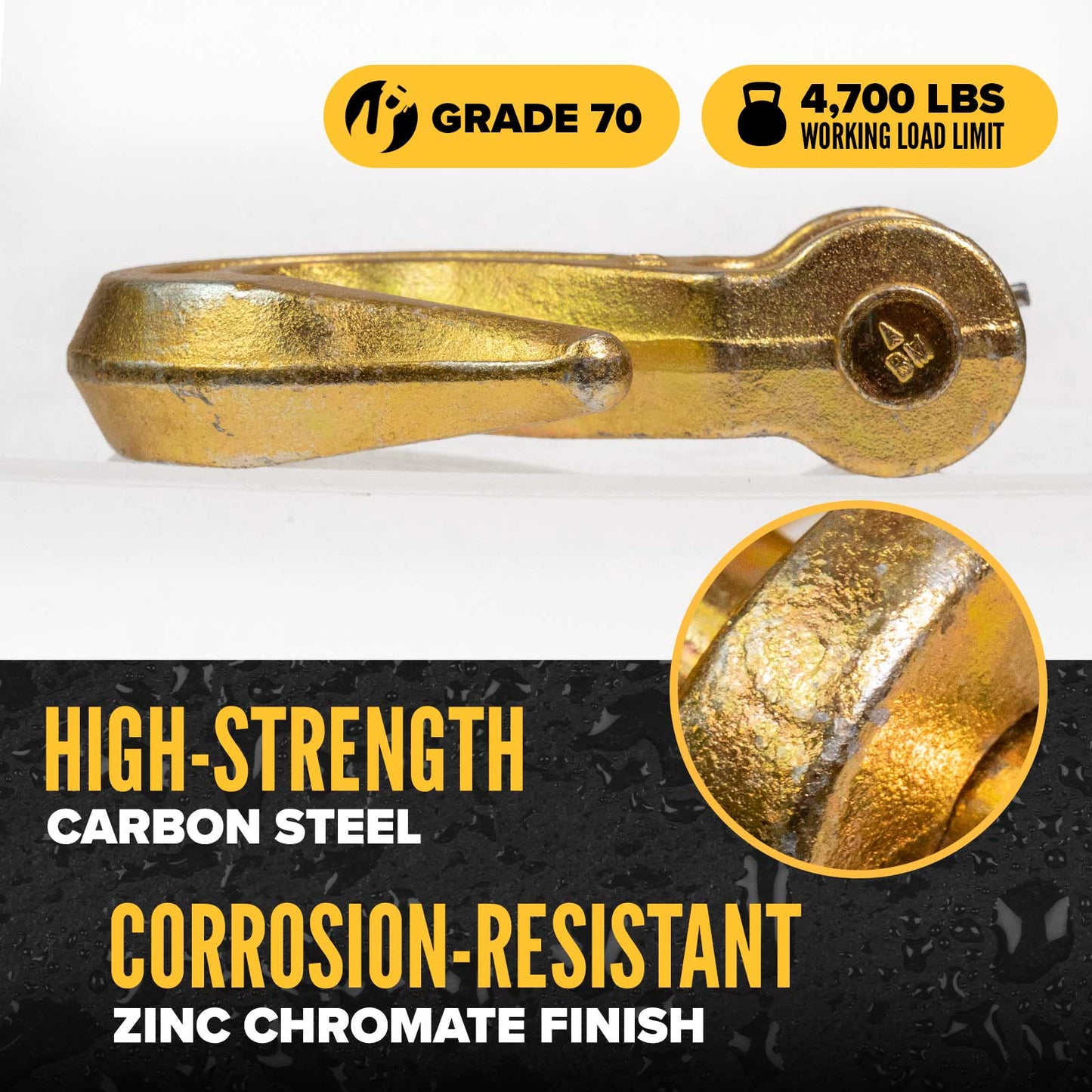 5/16" Clevis Grab Hook | CM® Grade 70 - Made in USA