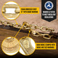 3/8" x 16' Grade 70 Transport Chain with Clevis Grab Hooks | 2-Pack