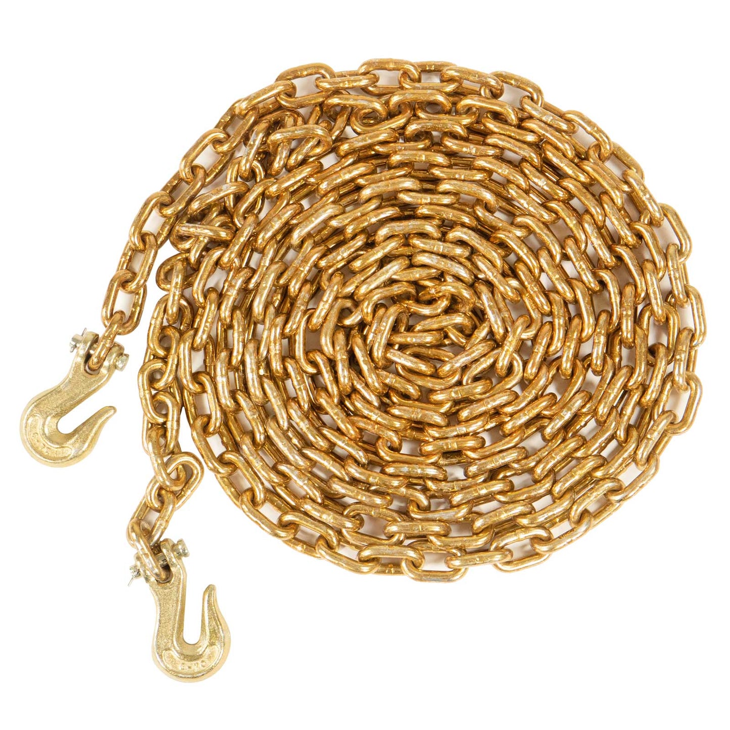 3/8" x 25' Grade 70 Transport Chain with Clevis Grab Hooks | 32-Pack (Pallet)