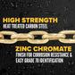 5/16" x 20' Grade 70 Transport Chain with Clevis Grab Hooks | 25-Pack (Drum)