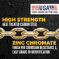 3/8" x 16' CM® Grade 70 Transport Chain with Clevis Grab Hooks | Made in USA