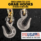 3/8" x 16' CM® Grade 70 Transport Chain with Clevis Grab Hooks | Made in USA