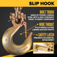 1/2" x 10' Grade 70 Transport Chain | Clevis Grab Hook & Clevis Slip Hook with Latch