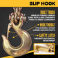 5/16" x 16' Grade 70 Transport Chain | Clevis Grab Hook & Clevis Slip Hook with Latch