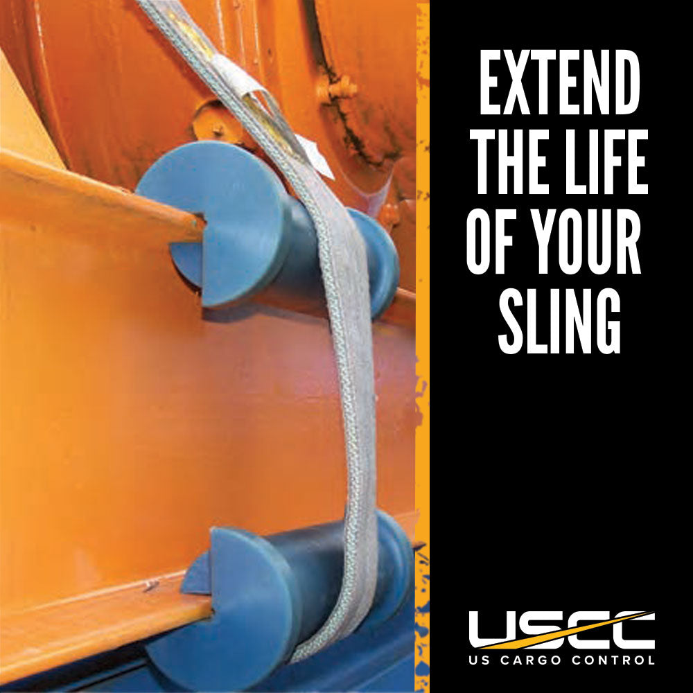 12" Grooved LiftGuard™ Magnetic Sling Protector | 1/2" Groove | For 10"W Slings