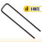 Sturdy-Lite U-Bolt Straight Frame Cab Rack Mounting Kit - 19" Bolts