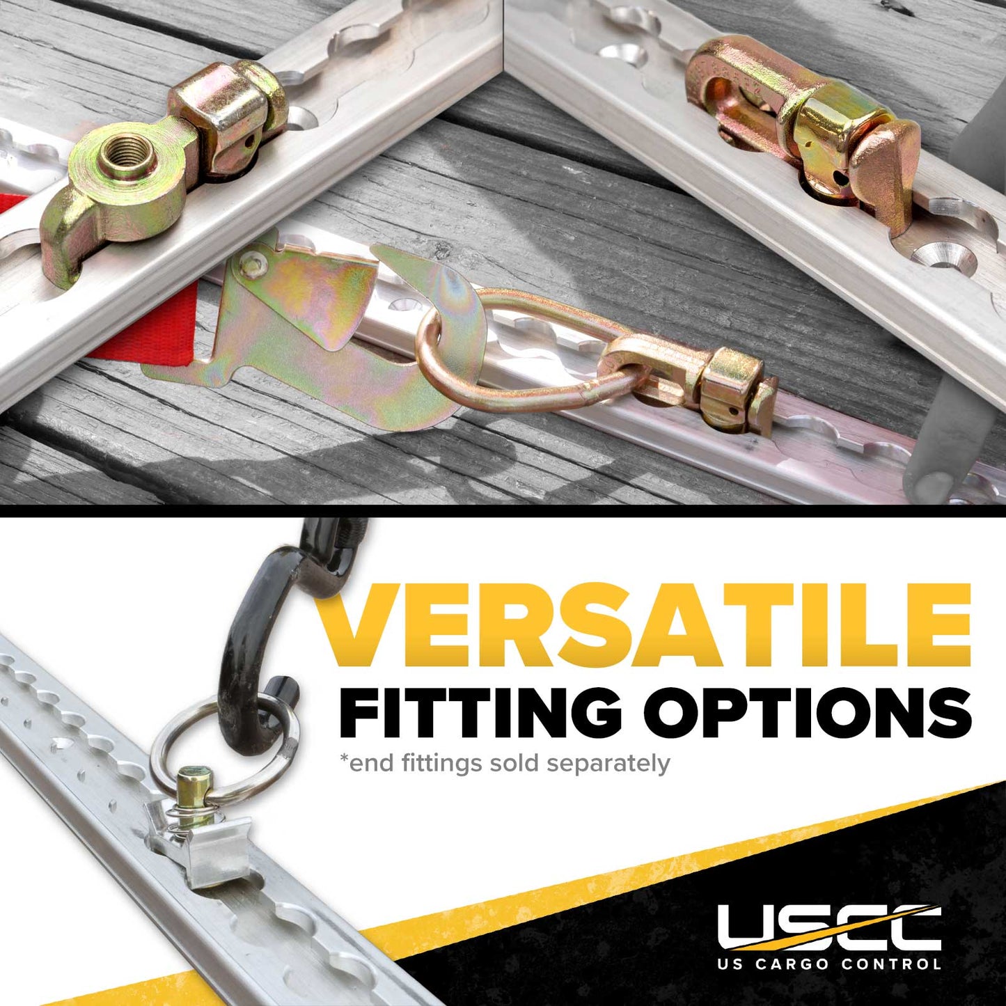6' Heavy Duty L-Track - Airline-Style Kit | 6351-T6 Aluminum
