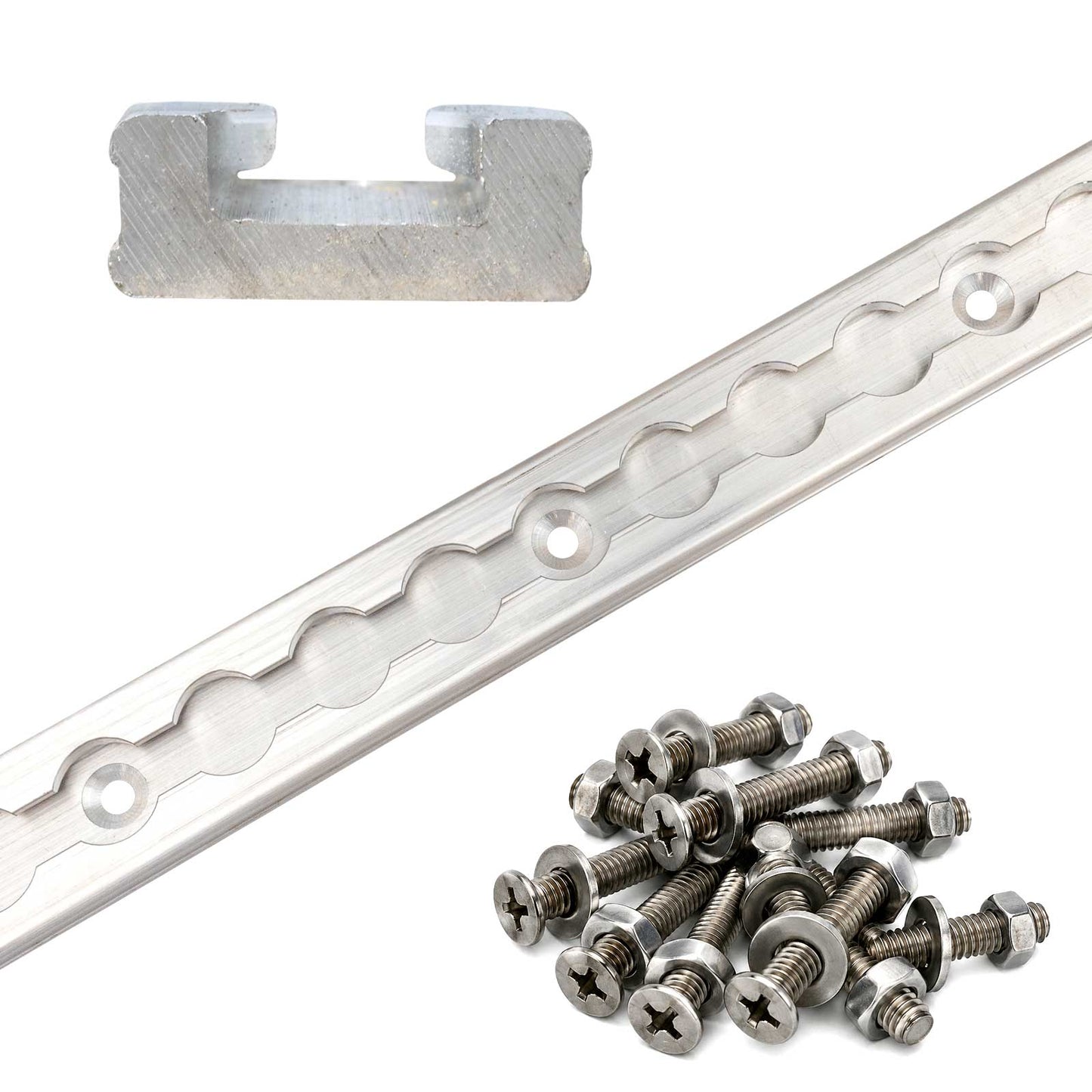 6' Heavy Duty L-Track - Airline-Style Kit | 6351-T6 Aluminum