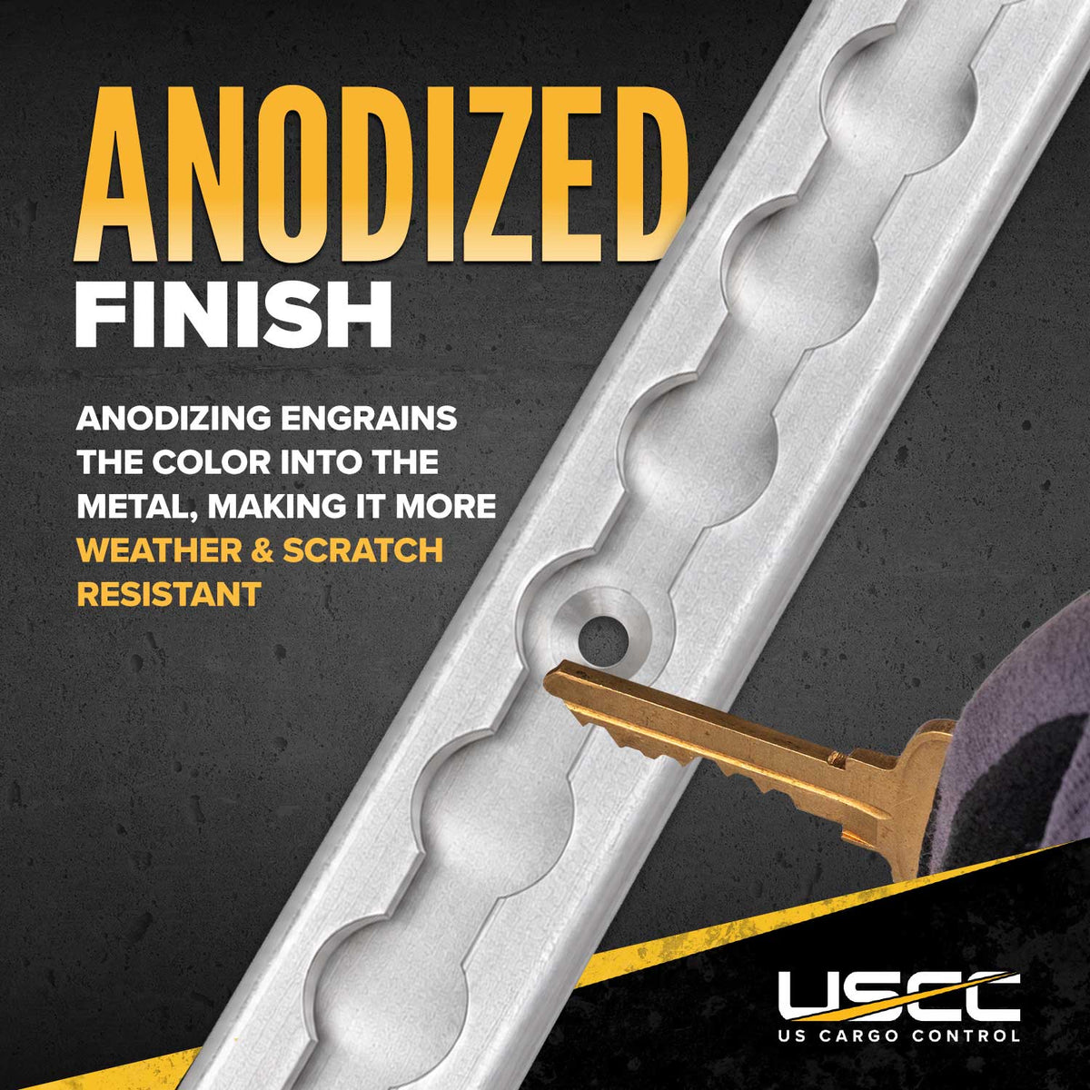 6' Heavy Duty L-Track - Airline-Style | 6351-T6 Anodized Aluminum