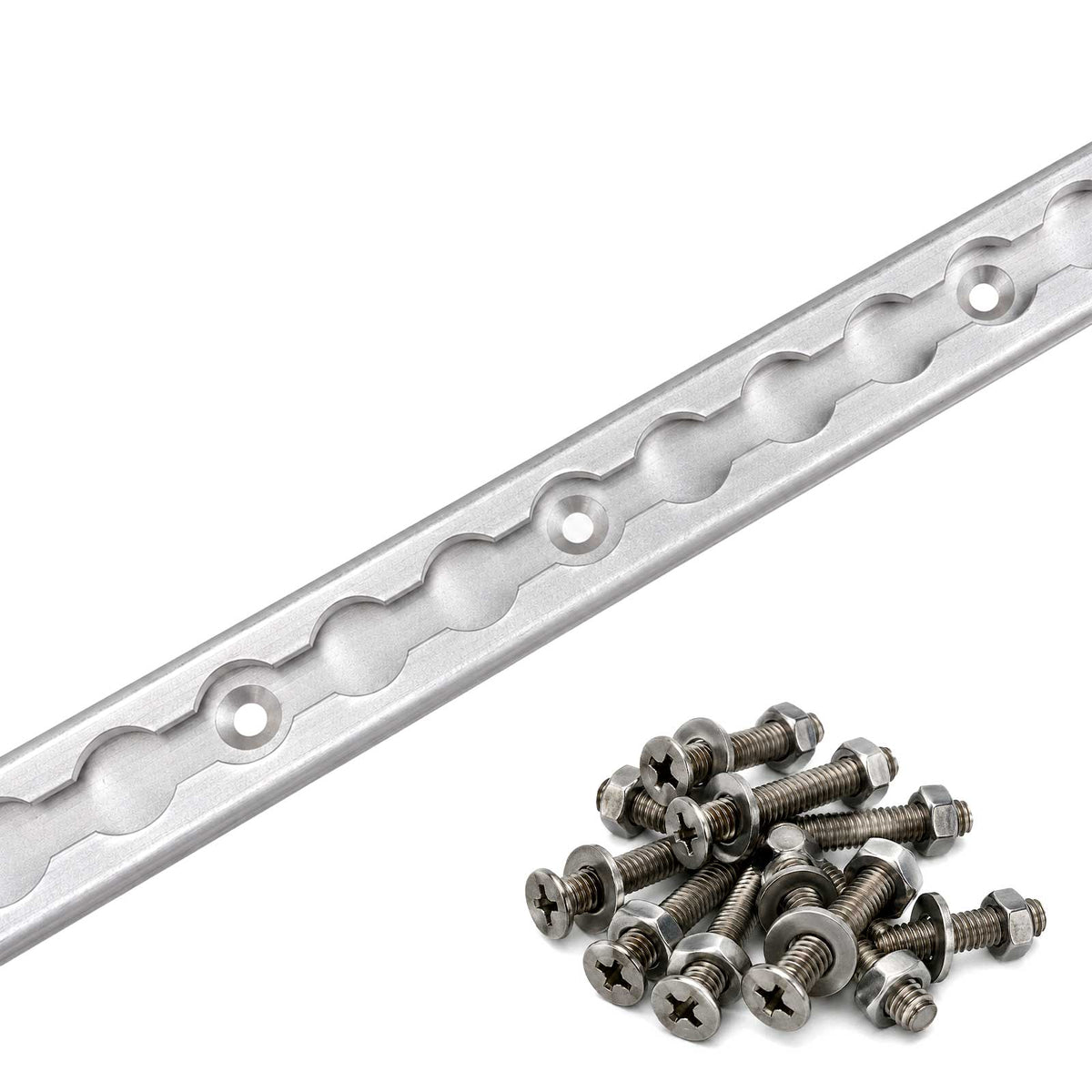 6' Heavy Duty L-Track - Airline-Style Kit | 6351-T6 Anodized Aluminum