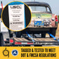 2" x  8' Blue Auto Tie Down Ratchet Strap 10,000 lbs w/ Axle Strap