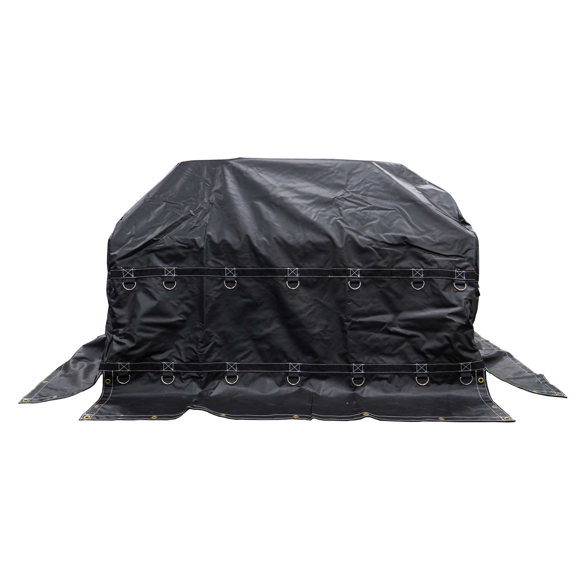 Heavy Duty Coil Tarp 6 footx6 footx6 foot 18 oz Black Tarp image 1 of 8